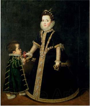 Sofonisba Anguissola Girl with a dwarf, thought to be a portrait of Margarita of Savoy, daughter of the Duke and Duchess of Savoy France oil painting art